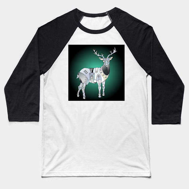 Robot Animals 02 (Style:4) Baseball T-Shirt by luminousstore